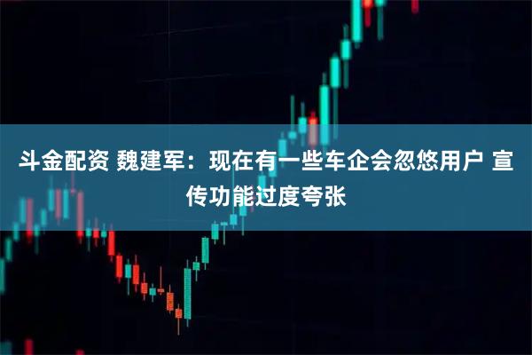 斗金配资 魏建军：现在有一些车企会忽悠用户 宣传功能过度夸张